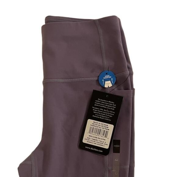 Skechers Go Walk Purple Women's Athletic Workout Yoga Pants, Size Small - Picture 3 of 5